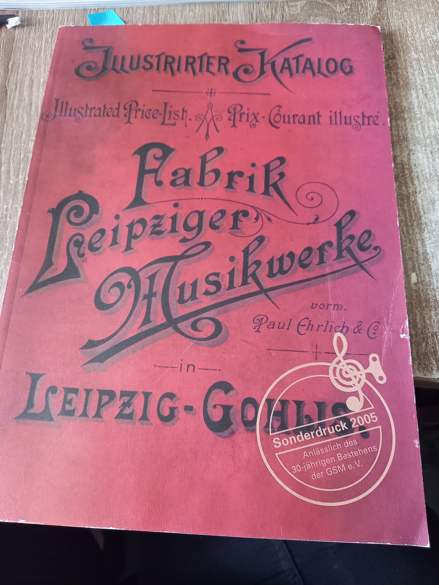 Illustrierter Katalog Fabrik Leipziger Musikwerke