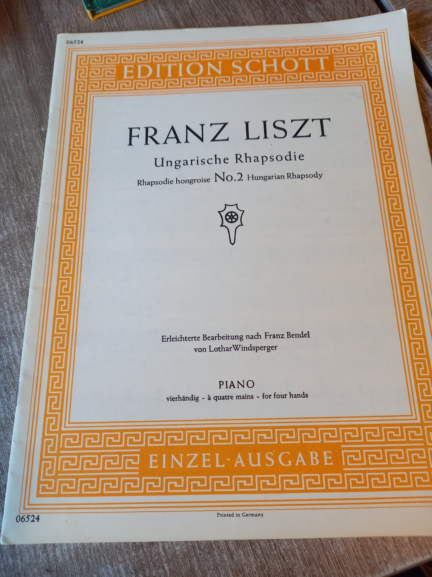 Franz Liszt ungarische Rhapsodie no 2 für vier Hände