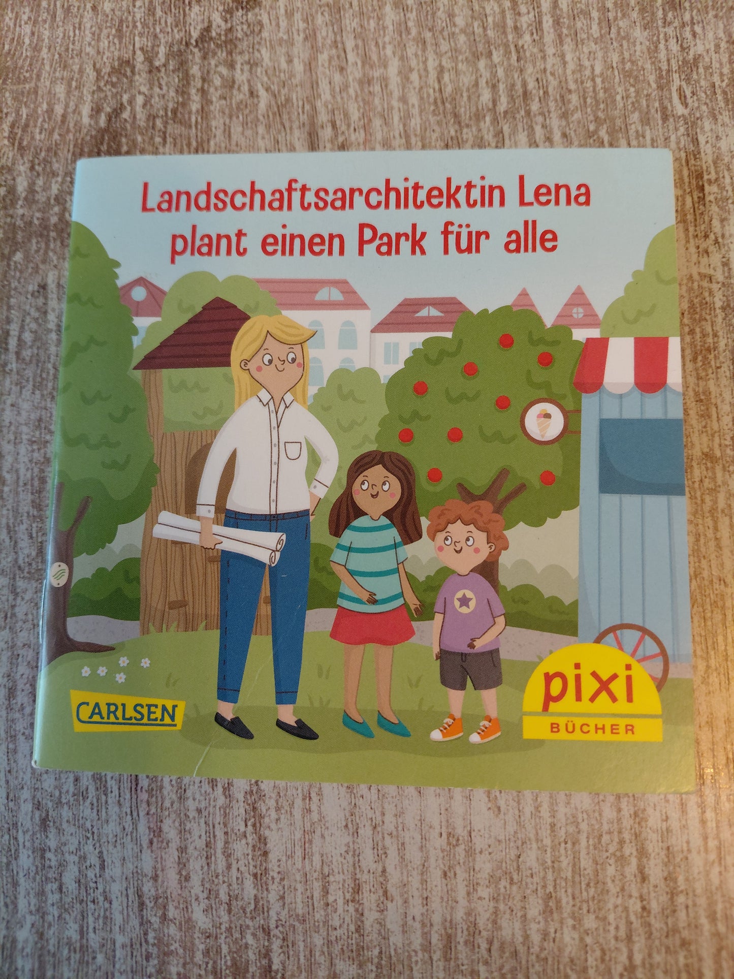 Landschaftsarchitektin Lena plant einen Park Pixi