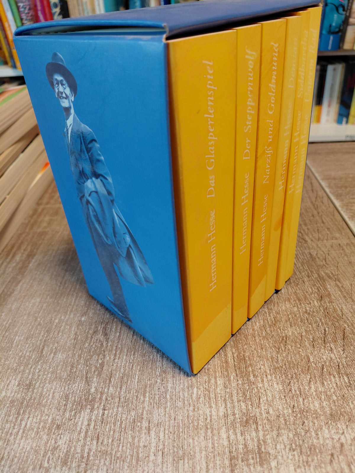 Hermann Hesse 6 Taschenbücher im Schuber Unterm Rad Deminan Siddhartha Der Steppenwolf Narziß und Goldmund Das Glasperlenspiel