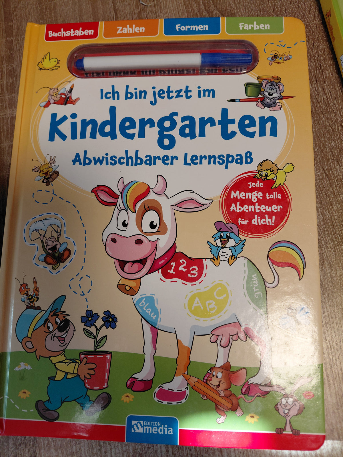 Ich bin jetzt im Kindergarten Abwaschbarer Lernspass