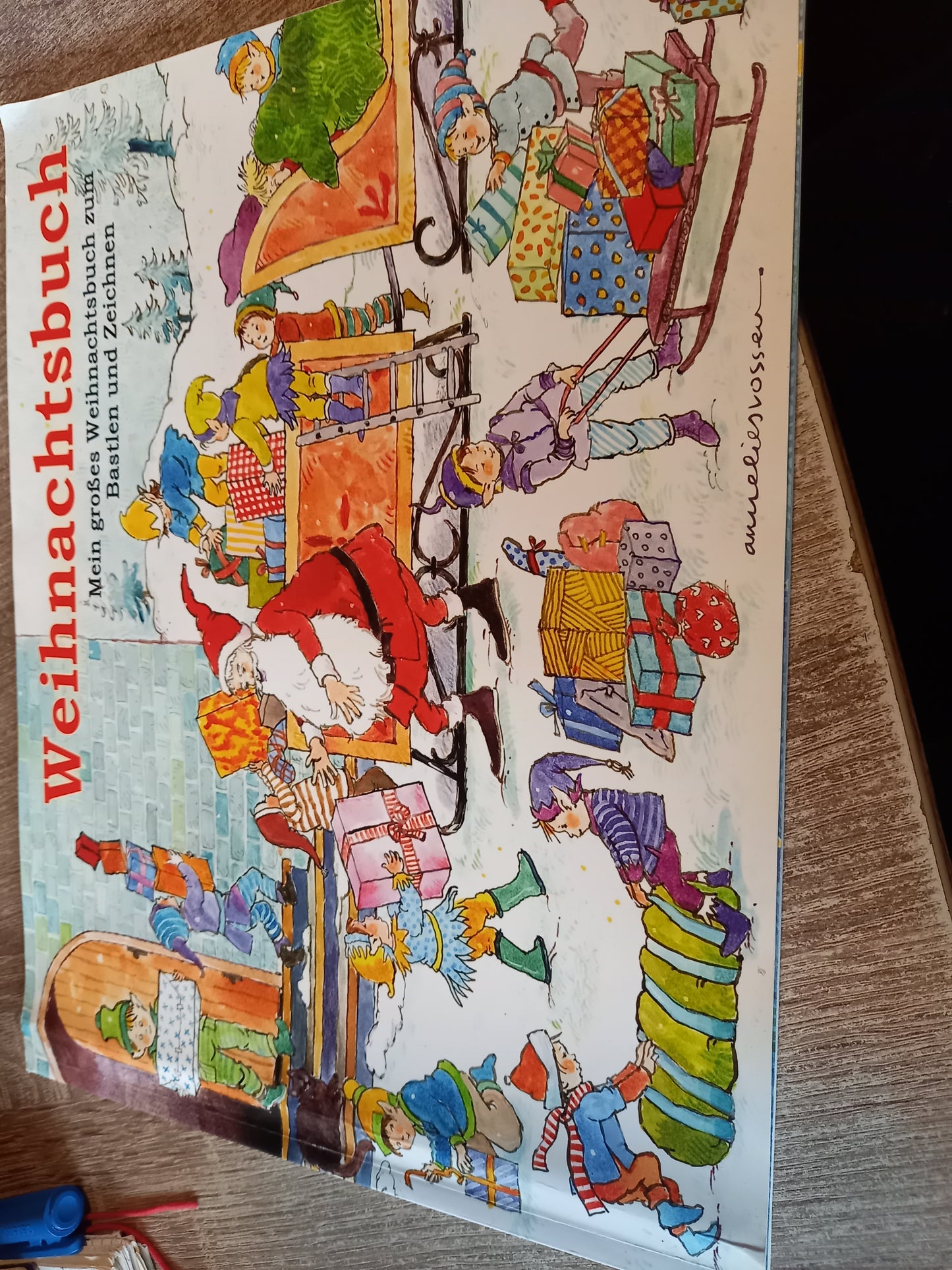 Weihnachtsbuch zum Basteln und Zeichnen