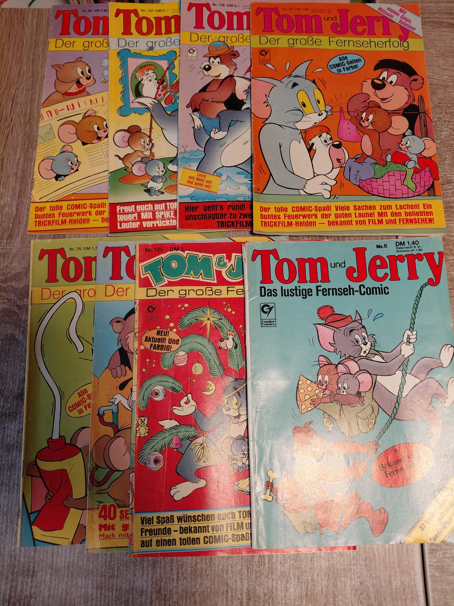 8 Tom und Jerry Hefte