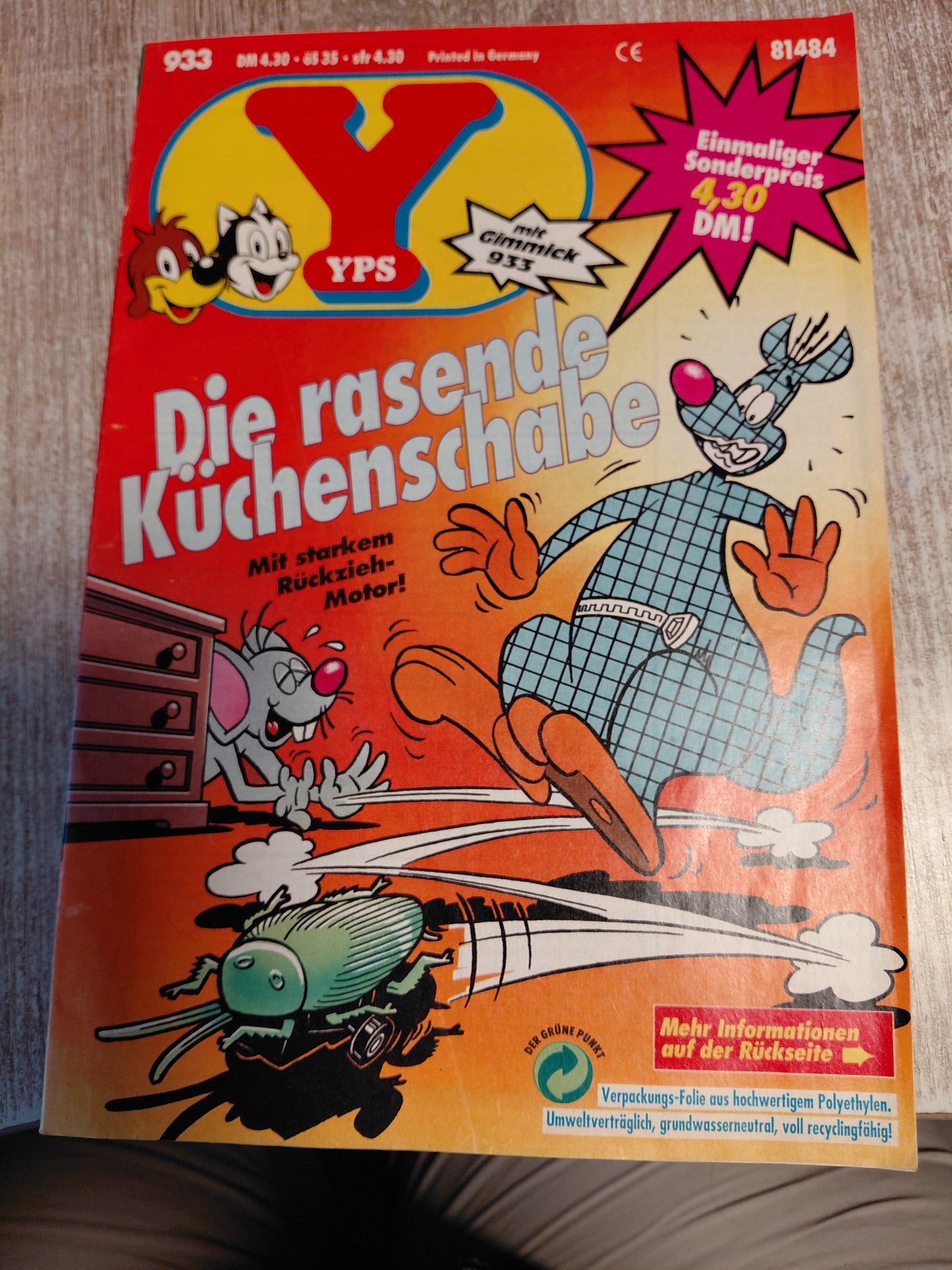 Yps 933 Die rasende Küchenschabe ohne Extras