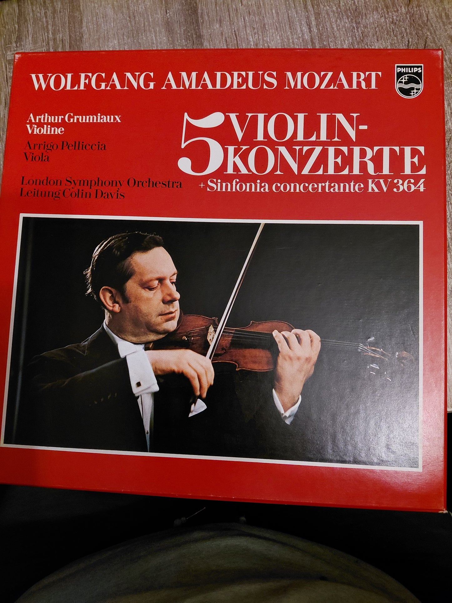 Wolfgang Amadeus Mozart 5 Violin Konzerte Vinyl