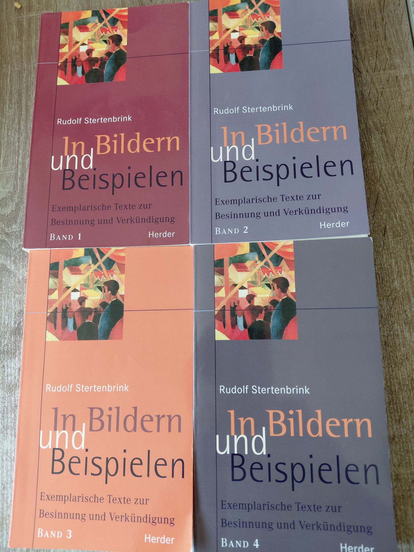 In Bildern und Beispielen Exemplarische Texte zur Besinnung und Verkündigung von Stertenbrink 4 Bände