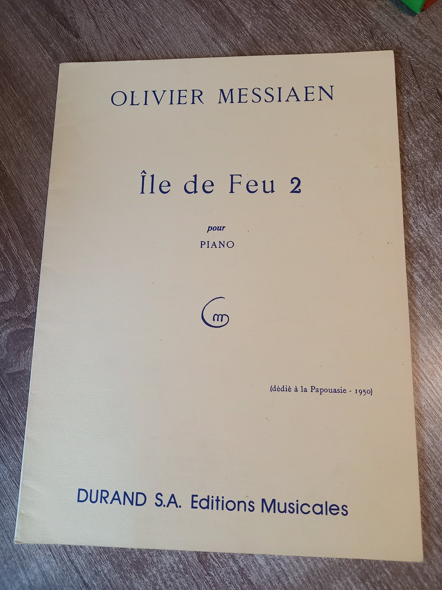 Ile de Feu pur Piano Olivier Messiaen