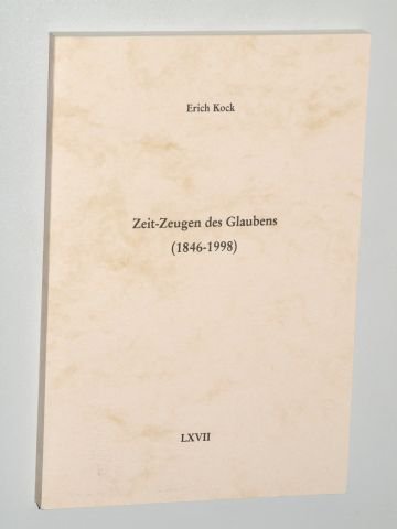 Kock, Erich: Zeit-Zeugen des Glaubens (1846 - 1998). Köln, Koinonia-Oriens e.V., 2001. 8°. 187 S. kart. (ISBN 3-933001-64-1)