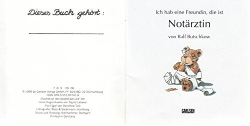 Pixi-Buch Nr. 1215: Ich habe eine Freundin, die ist Notärztin - Einzeltitel aus PIXI-Serie 141 (aus Kassette