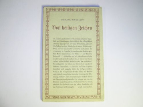 Von heiligen Zeichen.