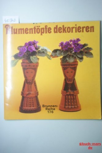 Blumentöpfe dekorieren.