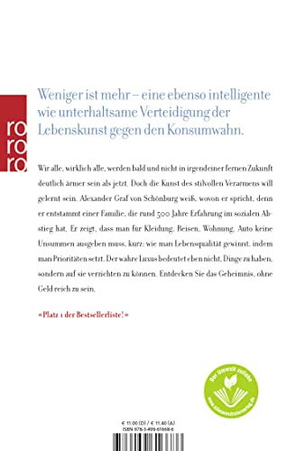 Die Kunst des stilvollen Verarmens: Wie man ohne Geld reich wird