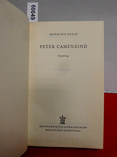 Peter Camenzind Erzühlung von Hermann Hesse