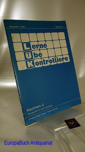 LÜK, Übungshefte, Rechnen 3: Übungsstoff für das 4.Schuljahr Bestellnummer V 503.