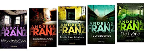 Geschenkidee Band 11-15 der Julia Durant Krimis von Andreas Franz 11. Mörderische Tage & 12. Todesmelodie & 13. Tödlicher Absturz & 14 Teufelasbande & 15. Die Hyäne