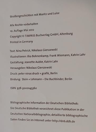 Straßengeschichten mit Moritz und Luise: Ein Verkehrsbuch für Kinder ab fünf Jahren
