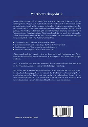 Wettbewerbspolitik: Geschichte, Theorie und Praxis (Die Wirtschaftswissenschaften) (German Edition)
