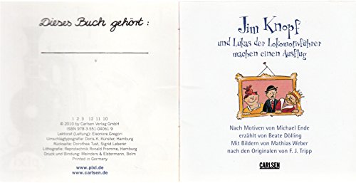 Jim Knopf und Lukas der Lokomotivführer machen einen Ausflug - Pixi-Buch 1744 (Einzeltitel/Einzelexemplar)
