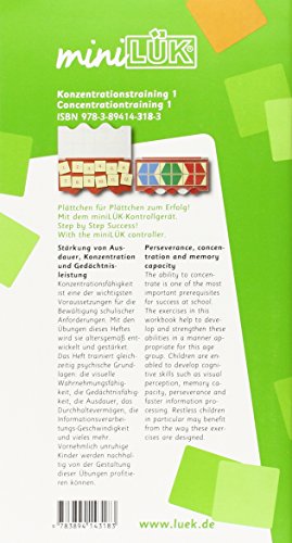 miniLÜK: Konzentrationstraining 1: für Vor- und Grundschulkinder: Schuleingangsphase / Konzentrationstraining 1: für Vor- und Grundschulkinder