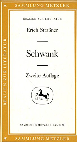 Sammlung Metzler, Bd.77, Schwank
