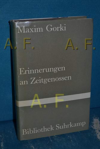 Erinnerungen an Zeitgenossen. Maxim Gorki, Bibliothek Suhrkamp , Bd. 89