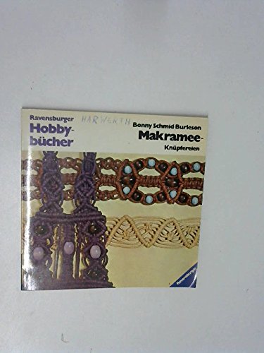 Makramee-Knüpfereien mit Schnur, Garn, Wolle, Perlen und anderen Materialien