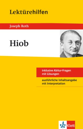 Klett Lektürehilfen Roth Hiob: für Oberstufe und Abitur - Interpretationshilfe für die Schule