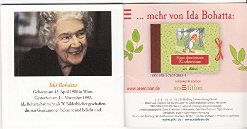 Ida Bohatta . Kinderlieder - Pixi-Buch 1752 - Nostalgie-Bilderbücher (Einzeltitel) aus Pixi-Serie 194