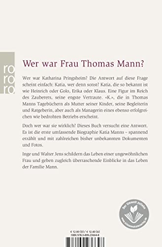 Frau Thomas Mann: Das Leben der Katharina Pringsheim