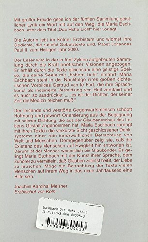 Das Hohe Licht: Gedichte