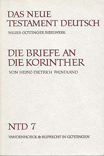 Die Briefe an die Korinther NTD 7