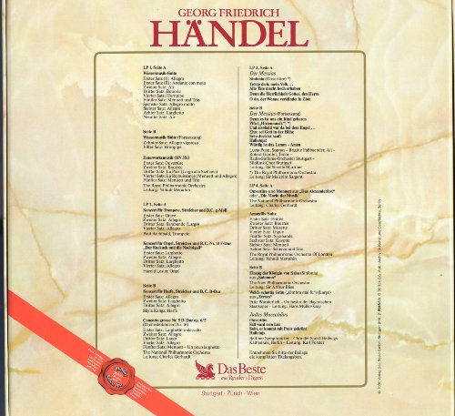 Georg Friedrich Händel - Klassische Kostbarkeiten - Das Beste Reader's Digest - KKL 21591667