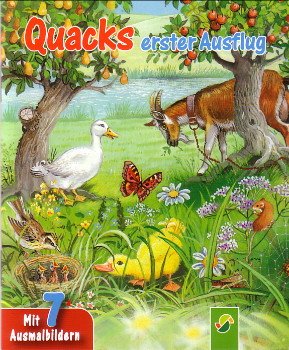 Quacks erster Ausflug mit 7 Ausmalbildern