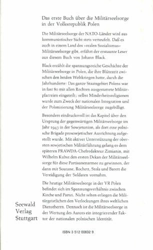 Militärseelsorge in Polen. Analyse und Dokumentation