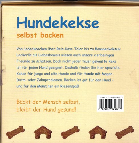 Hundekekse selbst backen - Set mit Buch und 3 Förmchen
