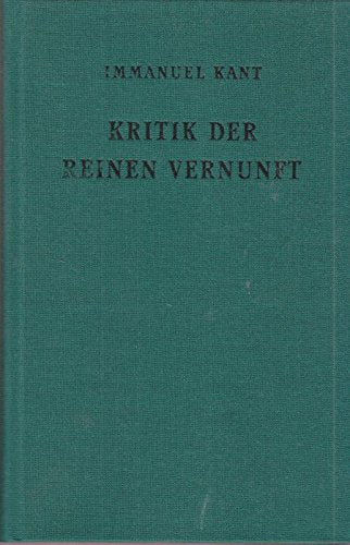 Kritik der reinen Vernunft