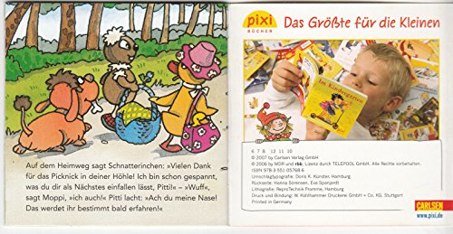 Pittiplatsch, Schnatterinchen und Moppi in der Höhle - Pixi-Buch 1510 aus Serie 168