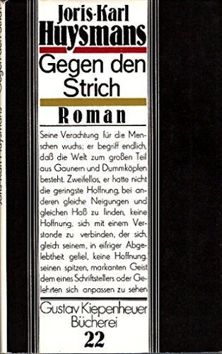 Gegen den Strich. Roman