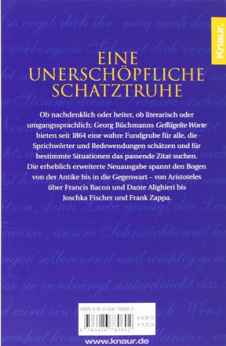 Der große Büchmann: Geflügelte Worte von Aristoteles bis Zappa
