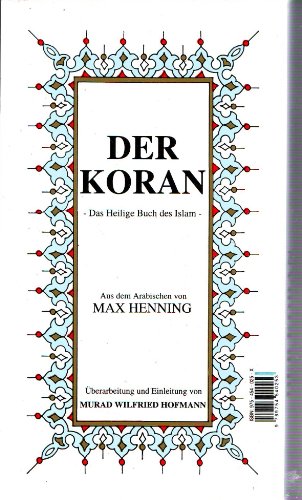 Der Koran Das Heilige Buch des Islam: Almanca Kur'an'i Kerim Meali