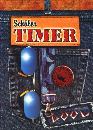 Schülertimer - Jeans. Jahresplaner für Teenys, Hausaufgabenbuch mit grossem Grundwissenteil der Schulhauptfächer