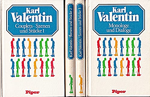 Karl Valentin gesammelte Werke Jubiläumsausgabe Monologe und Dialoge. Szenen und Stücke 1-3: 4 Bände, München Piper 1983, sehr gut, UNGELESENE 4-bändige Jubiläumsausg. von 1983, 2.Aufl., mit SCHUBER