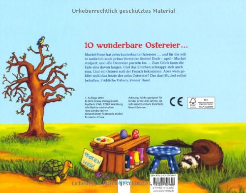 Zehn Ostereier für Muckel Hase