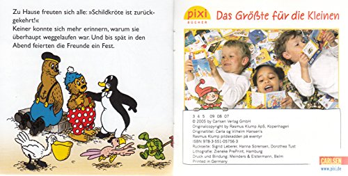 PETZI, Schildkröte erlebt ein Abenteuer - Ein Pixi-Buch 1390 - Einzeltitel aus Pixi-Serie 156 (aus Kassette)