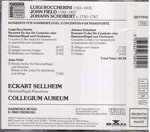 Konzerte für Hammerflügel / Concertos for Pianoforte