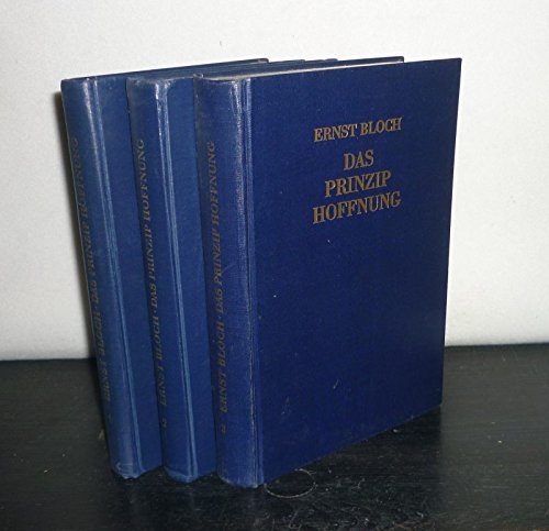 Das Prinzip Hoffnung. 3 Bände.