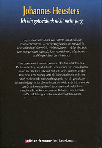 Ich bin gottseidank nicht mehr jung