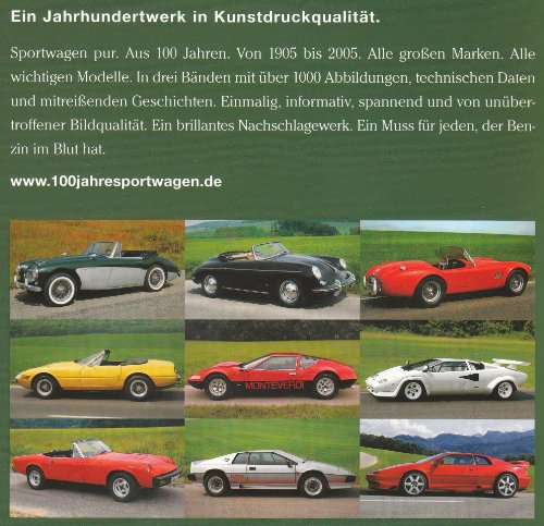 Gerickes 100 Jahre Sportwagen. Einhundert Jahre Sportwagengeschichte in einem Band
