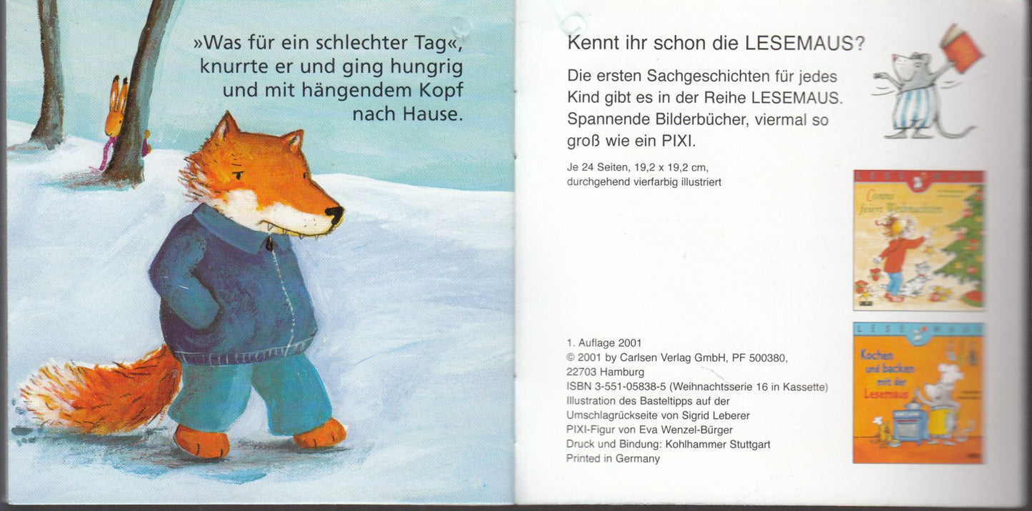 Ein wunderschöner schlechter Tag -Pixi-Buch Nr. 1123 - Einzeltitel aus PIXI-Weihnachtsserie 16 (aus Kassette)