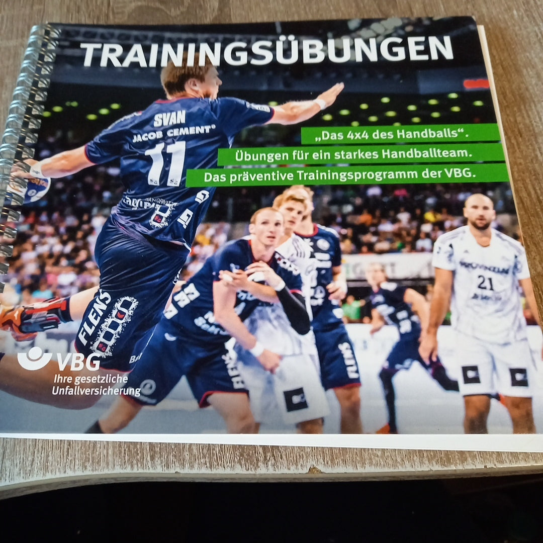 Trainingsübungen das 4 x 4 des Handballs